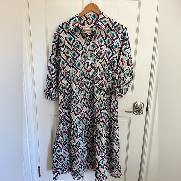 Anthropologie | Bettina Tiered Shirt Dress | XS - Picture 3 of 6